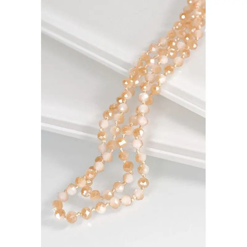 Stunning 6MM Beaded Long Necklace