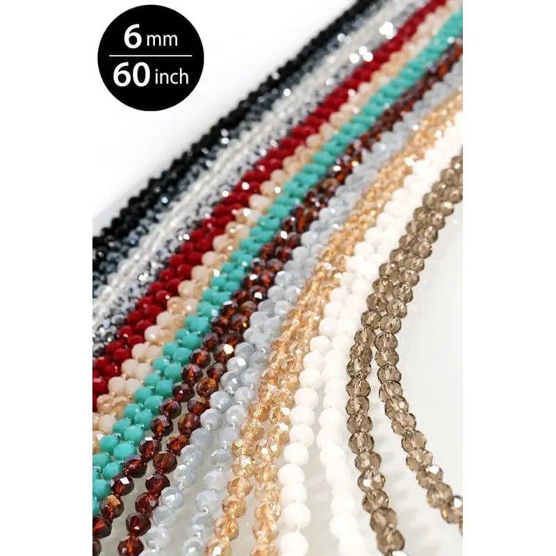 Stunning 6MM Beaded Long Necklace