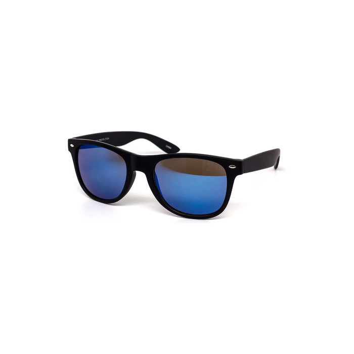 Maddox All-black Soft Touch Burnt Mirror Sunglasses
