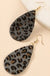 Animal Print Tear Drop Earrings LECCE