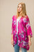 Sheer Three Quarter Sleeve Floral Print Kimono Cardigan LECCE