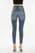 KANCAN B-HIGH RISE SKINNY JEANS WITH FRAY HEM DETAIL