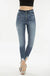 KANCAN B-HIGH RISE SKINNY JEANS WITH FRAY HEM DETAIL