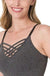 Front v-lattice bralette with removable bra pads LECCE