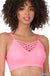 Front v-lattice bralette with removable bra pads LECCE