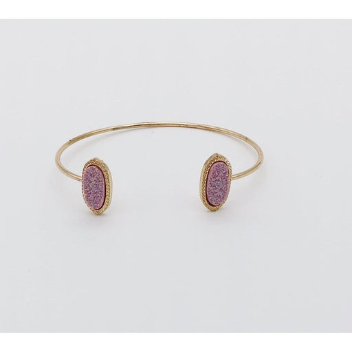 Pink Druzy Bangle