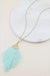 Hammered Metal and Colored Tassel Necklace LECCE