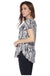 Round Hem Snake Print Tunic Top LECCE
