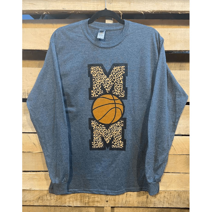 Camiseta de mamá de baloncesto de manga larga