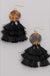 Disc Tassel Layered Fringe Earrings