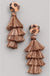  Multi Tone Layered Tassel Earrings