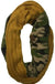 CAMO INFINITY SCARF MUSTARD