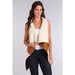 Reversible Shawl Collar Faux Suede Vest with Sherpa Lining