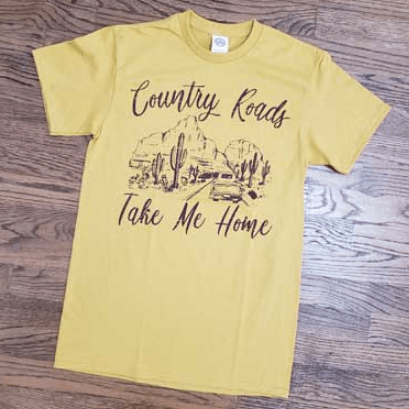 Camiseta Country Roads Llévame a casa