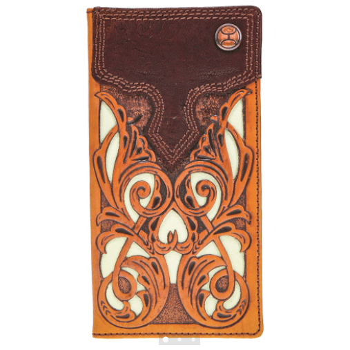 Leather rodeo wallet