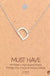 Silver Initial A Pendant Necklace A-Z