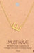 Gold Initial A Pendant Necklace A-Z