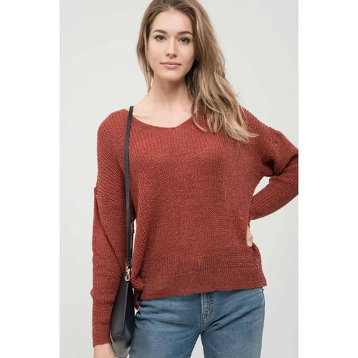 Back Detail Knit Top