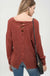 Back Detail Knit Top