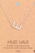 Silver Initial A Pendant Necklace A-Z