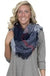 Simply Southern Plaid Blanket Scarf in Navy Blue
