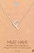 Silver Initial A Pendant Necklace A-Z