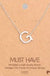 Silver Initial A Pendant Necklace A-Z