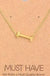 Gold Initial A Pendant Necklace A-Z