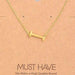 Gold Initial A Pendant Necklace A-Z