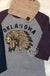 Oklahoma Indian Chief Head Graphic Quarter Sleeve .