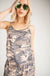 CAMO SLEEVELESS JUMPSUIT WITH ELASTIC WAIST LECCE