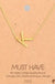 Gold Initial A Pendant Necklace A-Z
