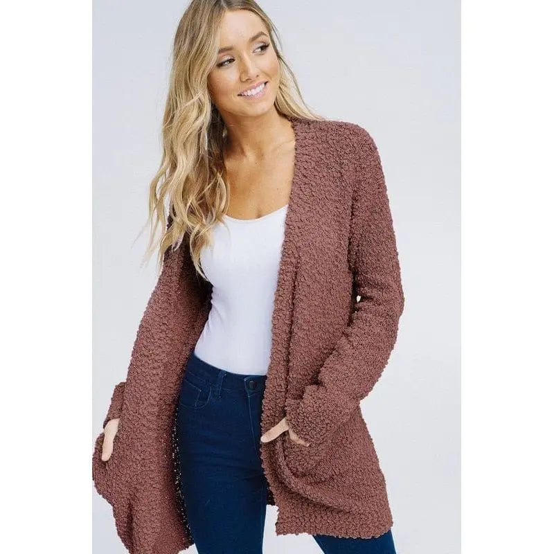 POPCORN OPEN CARDIGAN