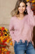 Frayed V Neck Sweater