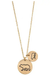 DOUBLE DISK MAMA BEAR PENDANT NECKLACES LECCE