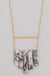 Semi Precious Stone Bars Necklace