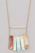 Semi Precious Stone Bars Necklace