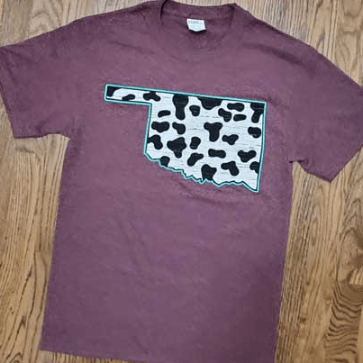 Cow oklahoma t-shirt