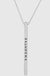Oklahoma Ok State Engraved Metal Bar Delicate Necklaces
