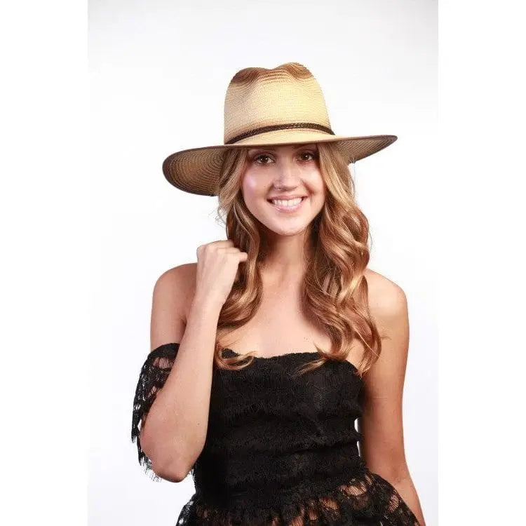 Straw Ombre Panama Hat LECCE