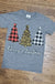 Leopard and plaid trees youth tees LECCE