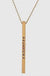 Oklahoma Ok State Engraved Metal Bar Delicate Necklaces