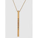 Oklahoma Ok State Engraved Metal Bar Delicate Necklaces