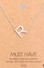 Silver Initial A Pendant Necklace A-Z