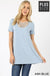 PLUS PREMIUM SHORT SLEEVE TRIPLE LATTICE TOP LECCE