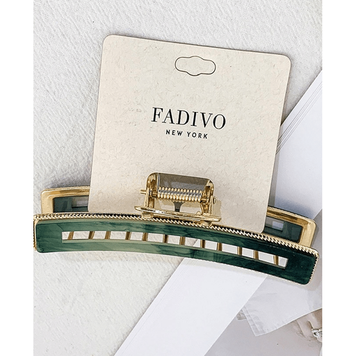 Long Shaped Shell Hair Claw