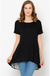 Solid Contrast Snake Bake Strap Tunic Top LECCE