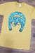 Teal horseshoe t-shirt T-art fashion
