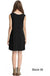 Bamboo spandex knitted tank swing dress with side seam pockets. LECCE