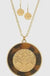 Tortoise Acetate Tree Of Life Orund Pendant Necklace Set
